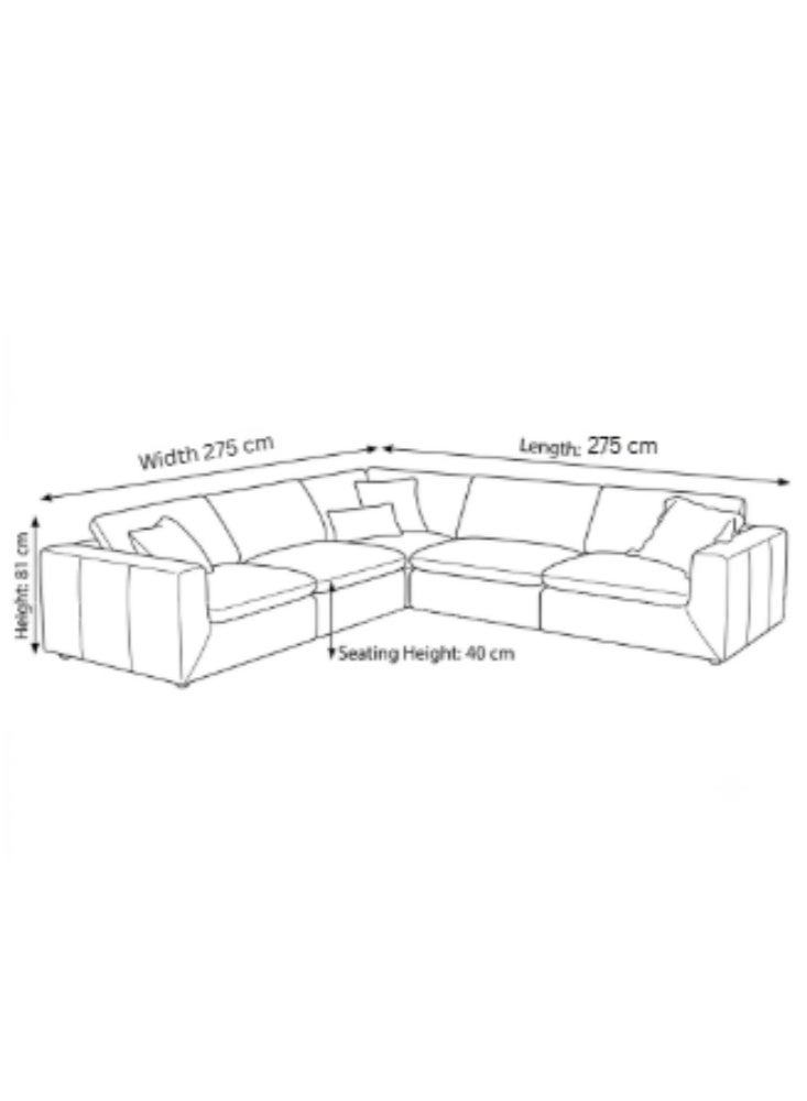 KARNAK Sectovia L-Shape Sectional Sofa Brown - Image 5