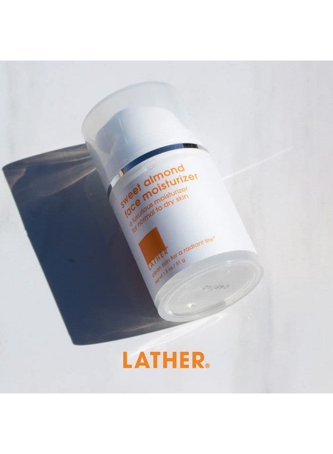 لاذر مرطب الوجه باللوز الحلو، مرطب لجميع أنواع البشرة، غسول لطيف وخفيف للوجه للنساء والرجال، 2 أونصة سائلة - Image 2