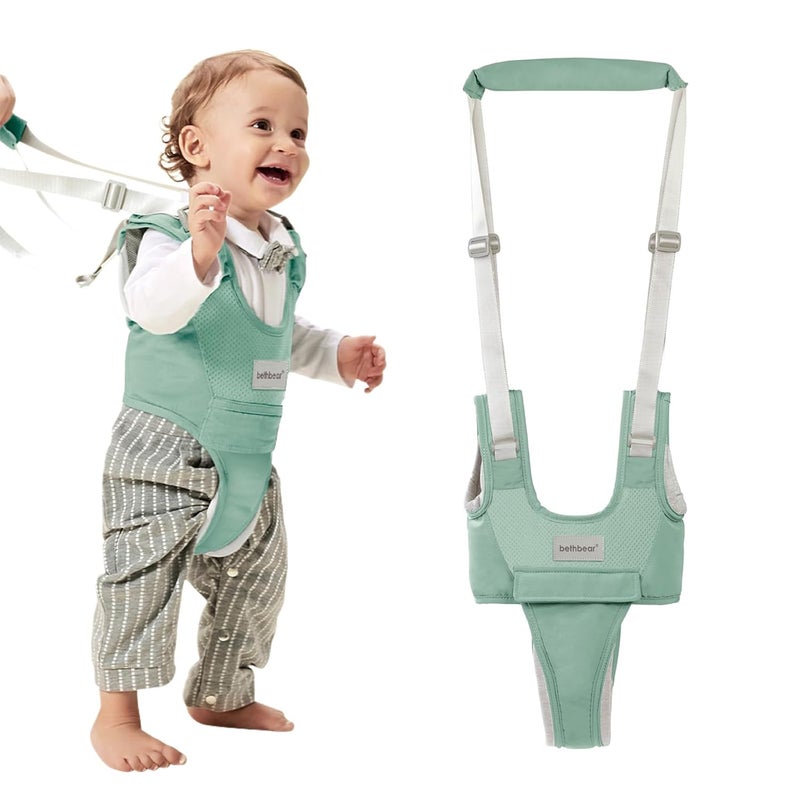 Bethbear Baby Walking Harness-Handheld Assistant Belt- Toddler Infant Walking Aid for Trainer & Support 7-24 Month Old (all-season-Green-1819) - Image 1