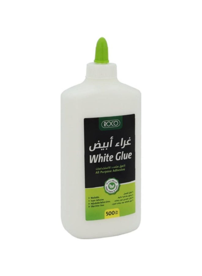 روكو غراء أبيض 500.10 غرام (1.10 رطل) أبيض - Image 1
