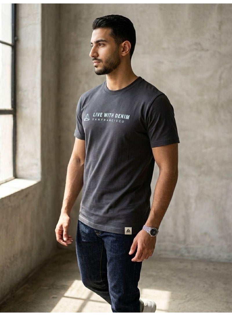 Hikes Men’s Graphic Crew Neck T-Shirt  100% Cotton  Casual Short Sleeve Tee  Breathable & Comfortable  Everyday Wear - Image 1