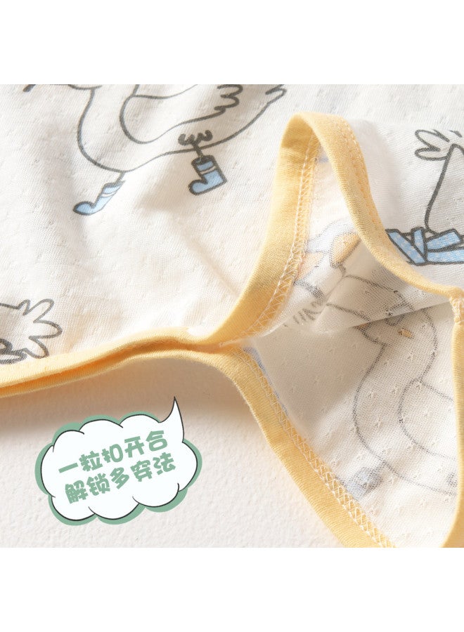 Doxiluka Baby Bamboo Cotton Homewear Pajamas Summer Infant Sleep Gown Thin Sleep Dress Kids Sleeping Bag Romper - Image 4