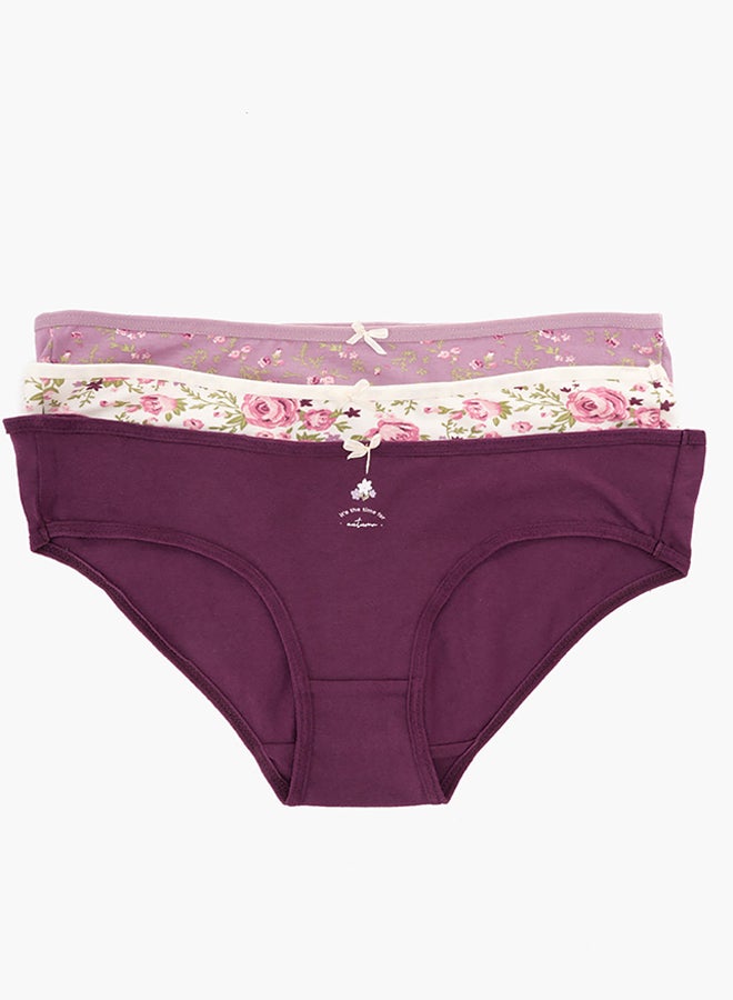 Carina Pack of 3 Colored Bikini Panties - Image 1