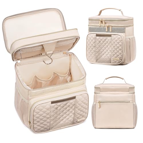 Tealari Large Leather Toiletry Bag for Women Men,Bathroom Bag,Water Resistant Portable Shower Caddy for College Dorm,Hanging Toiletry Bags for Traveling,Gym Camping Cruise Ship Travel Essentials Shower Bag - Image 1