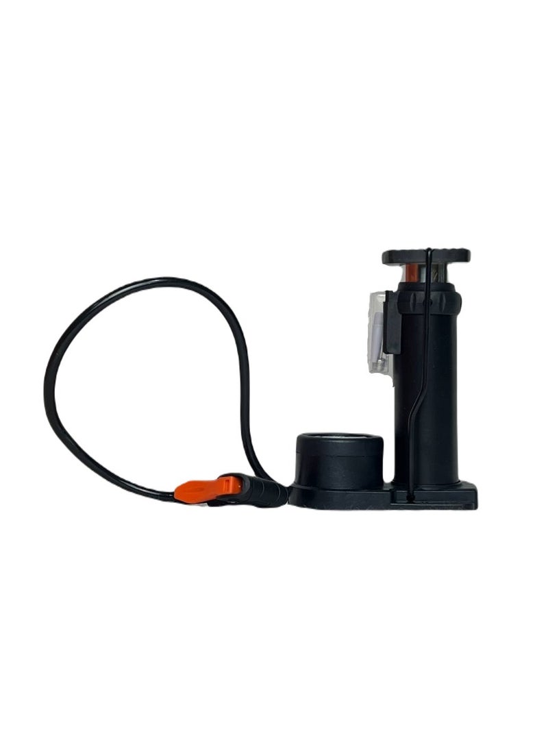 SportQ SportQ Small Bike Pump, Portable Bike Tire Pump Fit Presta & Schrader Valve Aluminum Alloy Cylinder Gas Needle Floor Pump Bike for Basketball, Football, Racing Bicycle Mountain Bike  - Image 1