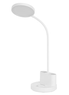 Geepas Rechargeable Reading Lamp | Table Light with Phone Holder | Perfect for Studying, Working, Travelling, Used at Home and Office| Lithium Battery- 15 Hours Time | 2 Years Warranty GDL53040