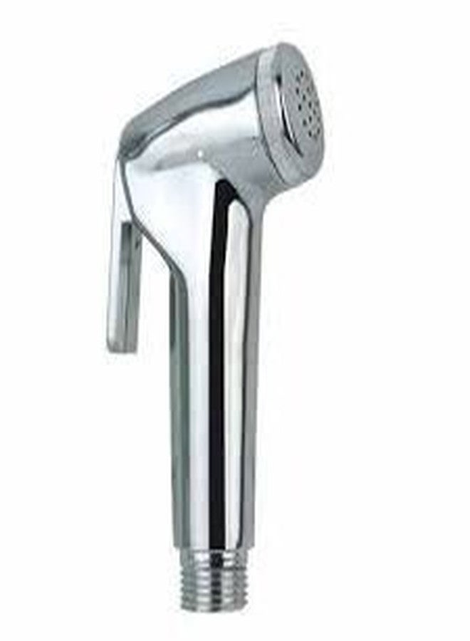SHRUTI Plastic Hand Shower, health faucet, Bathroom faucet with stand and fitting screw (8 cm x 6 cm x 2 cm, Metallic, 1176) - Image 1