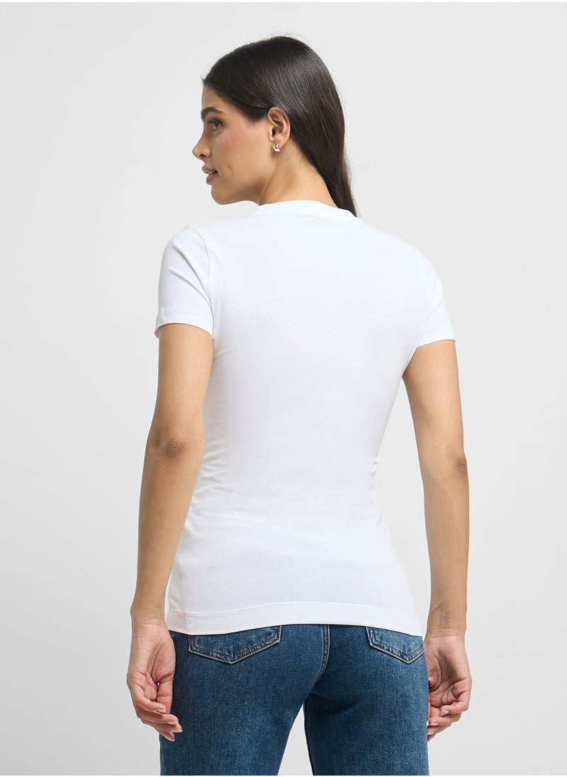 GUESS CN SS LOGO SEGQUINS TEE  - Image 2