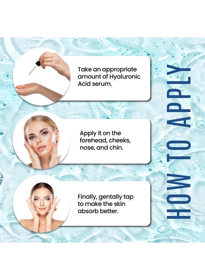 dermaxgen Hyaluronic Acid Serum For Face & Eyes For Antiaging Moisturizing Antioxidant & Wrinkle Treatment. Best Hydrating Pure Facial Serum For Fine Lines Suitable For All Skin Type. (2 Fl Oz) - Image 4