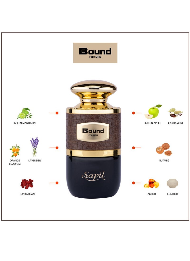 sapil Bound For Men EDT 100ml+150ml Deo Gift Set  - Image 4