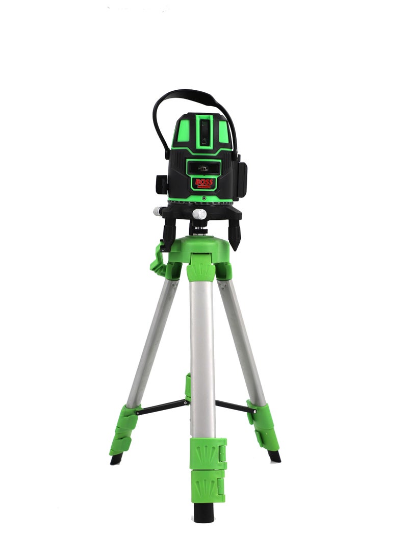 BOSS LIFE STYLE - Laser level 5 Lines Green Light Professional Cross Marking Meter Self-Leveling Horizontal Vertical Laser Ruler Spirit Level 5 Lines - Image 1