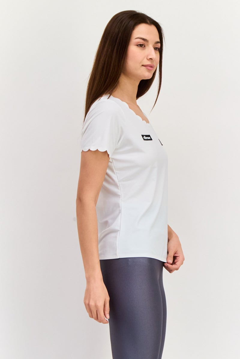 Ellesse Women Sportswear Fit Short Sleeve Outdoor Top, White - Image 3