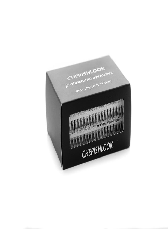 Cherishlook Professional 10packs Eyelashes - Flare Black (10ply Long) - Image 2