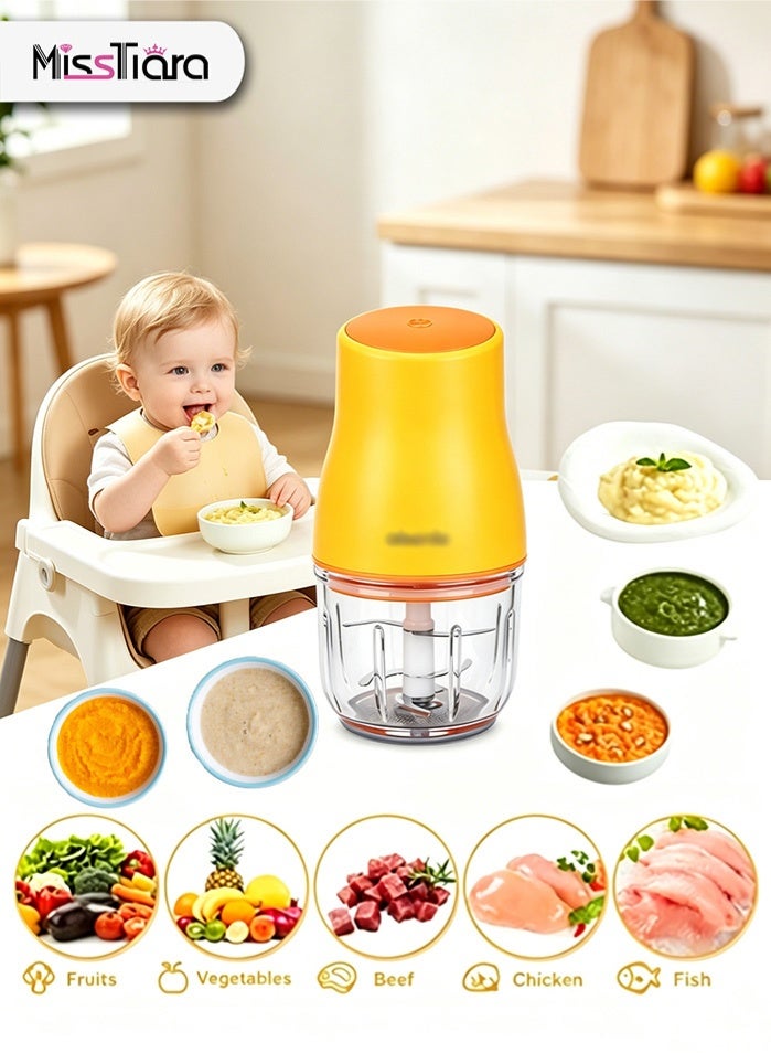MissTiara Baby Food Blender - Fresh Meal Prep-Baby Food Processor Glass Set, Mini Infant Food Maker Blender Machine High Borosilicate Glass, Food-grade Stainless Steel Blades Leakpro of Design - Image 1