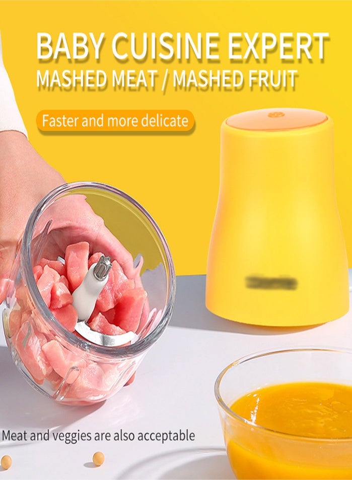 MissTiara Baby Food Blender - Fresh Meal Prep-Baby Food Processor Glass Set, Mini Infant Food Maker Blender Machine High Borosilicate Glass, Food-grade Stainless Steel Blades Leakpro of Design - Image 3