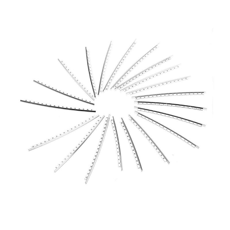 20 Pcs Acoustic Electric Guitar Frets, Fret Wire, Stainless Steel 2.0MM, Fret wire Set Chrome