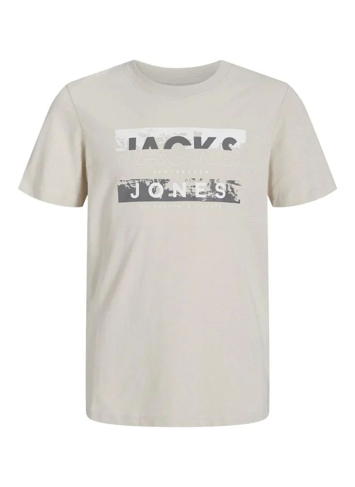 جاك وجونز جونيور Kids Jcokonta  Crew Neck Short Sleeve Graphic T-Shirt