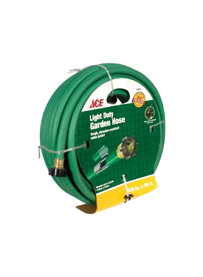 ACE Light Duty High-Grade Quality Sturdy Garden Hose Green 0.6 Ich x 75 ft AC1615075