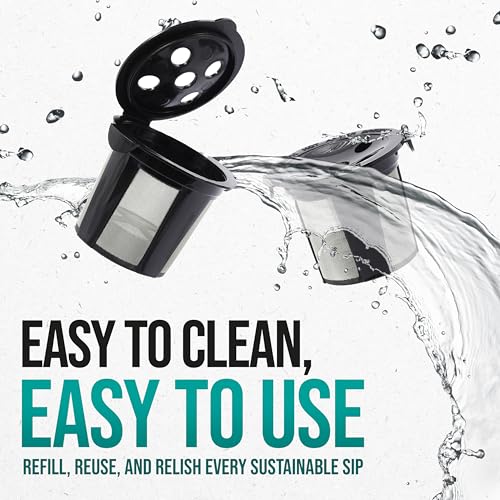PUREHQ Reusable K Cups for Keurig Supreme, K Supreme Plus, K Slim, K-Brew Chill, K Duo Hot and Iced Gen 2 by PureHQ - Refillable Kcup for Keurig Coffee Maker - MultiStream Coffee Pods Filter - 4 Pack - Image 4