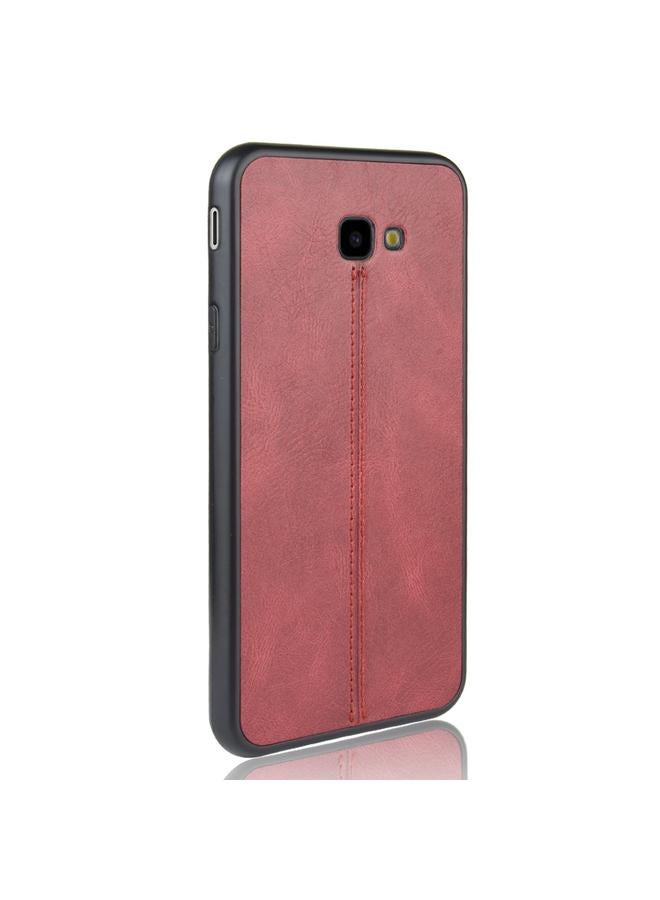 S-TOP Case For Galaxy J4 Plus Shockproof Sewing Cow Pattern Skin PC + PU + TPU Case - Image 3