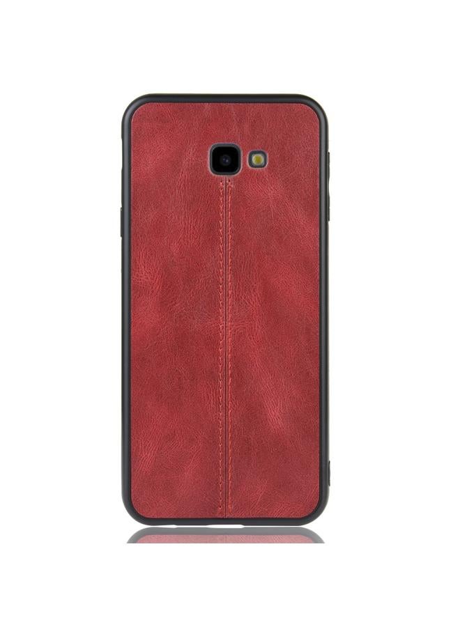 S-TOP Case For Galaxy J4 Plus Shockproof Sewing Cow Pattern Skin PC + PU + TPU Case - Image 2