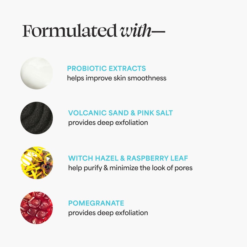 TULA Skin Care So Poreless Exfoliating Blackhead Scrub - Powerful and Gentle Exfoliation, Refreshing and Smoothing, Contains Probiotic Extracts, Volcanic Sand, Pink Salt, and Witch Hazel, 2.89 oz. - Image 5