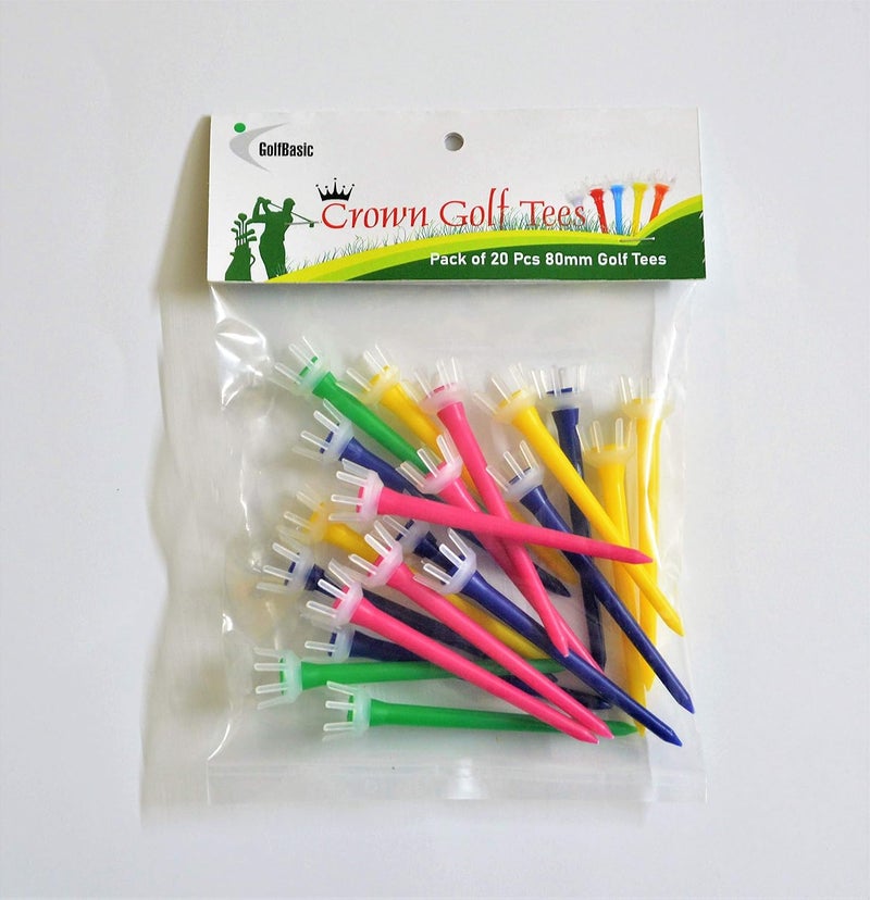 GolfBasic Store 80mm Crown Tees (Pack of 20 pcs) - Image 3