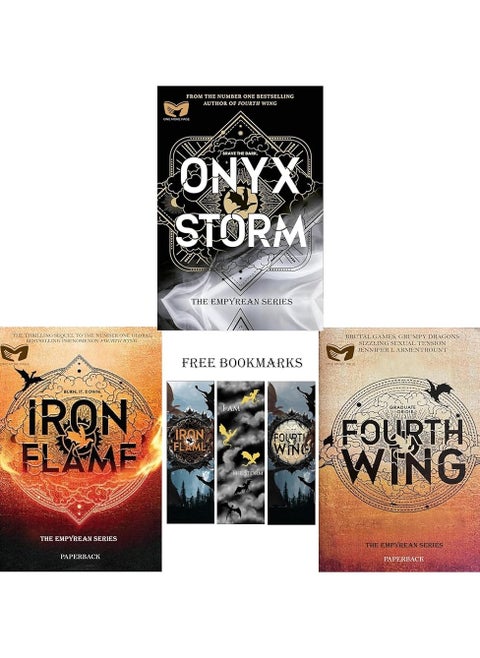 The Empyrean Series, 3 Books Collection Set, Fourth Wing, Iron Flame, Onyx Storm, by Rebecca Yarros