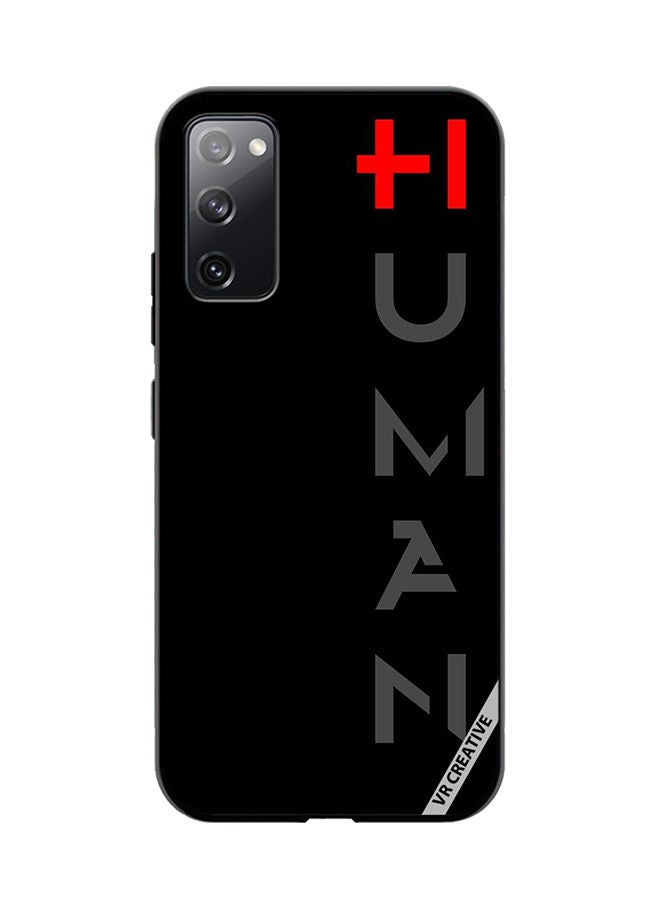 VR CREATIVE Protective Case Cover For Samsung Galaxy S20 FE 5G Black Design Multicolour - Image 1