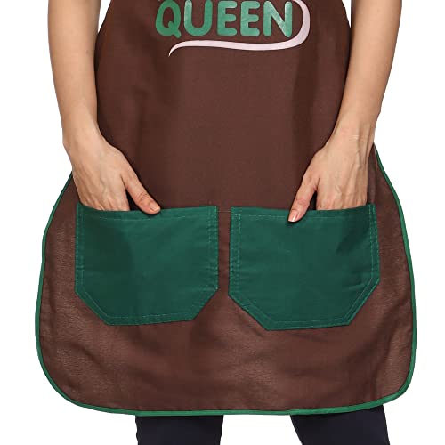 JMi Printed Polyester Fabric Waterproof Apron with Multipurpose Front Large Dual Pocket. Pack of 2 (Combo - 4) - Image 3