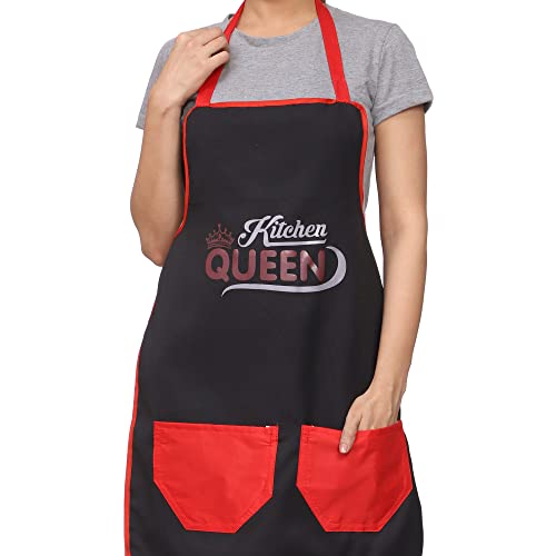 JMi Printed Polyester Fabric Waterproof Apron with Multipurpose Front Large Dual Pocket. Pack of 2 (Combo - 4) - Image 2