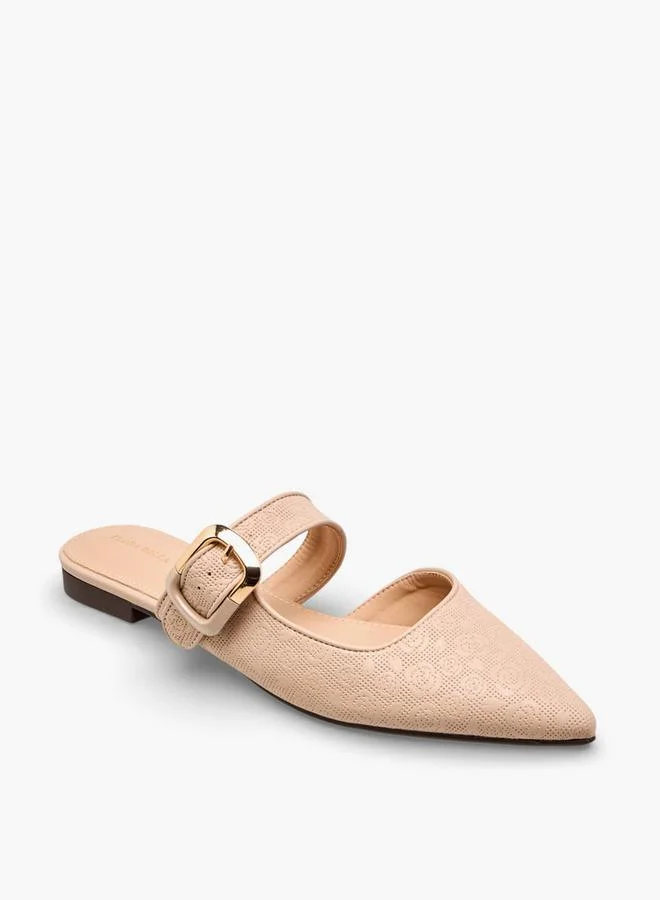 Flora Bella By Shoexpress Women Floral Textured Pointed Toe Shoes