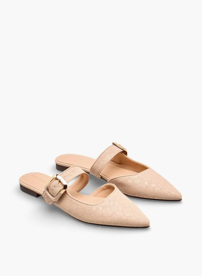 Flora Bella By Shoexpress Women Floral Textured Pointed Toe Shoes