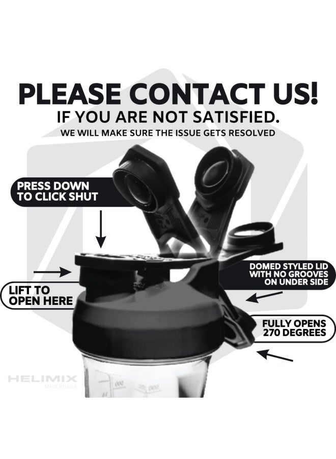 Helimix 2.0 Vortex Blender Shaker Bottle Holds upto 28oz No Blending Ball or Whisk USA Made Portable Pre Workout Whey Protein Drink Shaker Cup Mixes Cocktails Smoothies Shakes Top Rack Safe  - Image 5