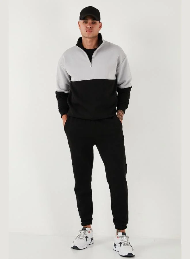 Buratti Buratti Cotton Regular Fit Sweatpants with Elastic Waistband and Pockets for Men 59080153W4