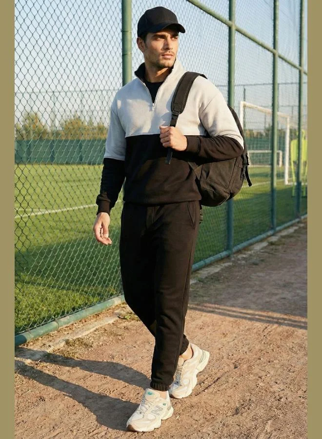 Buratti Buratti Cotton Regular Fit Sweatpants with Elastic Waistband and Pockets for Men 59080153W4