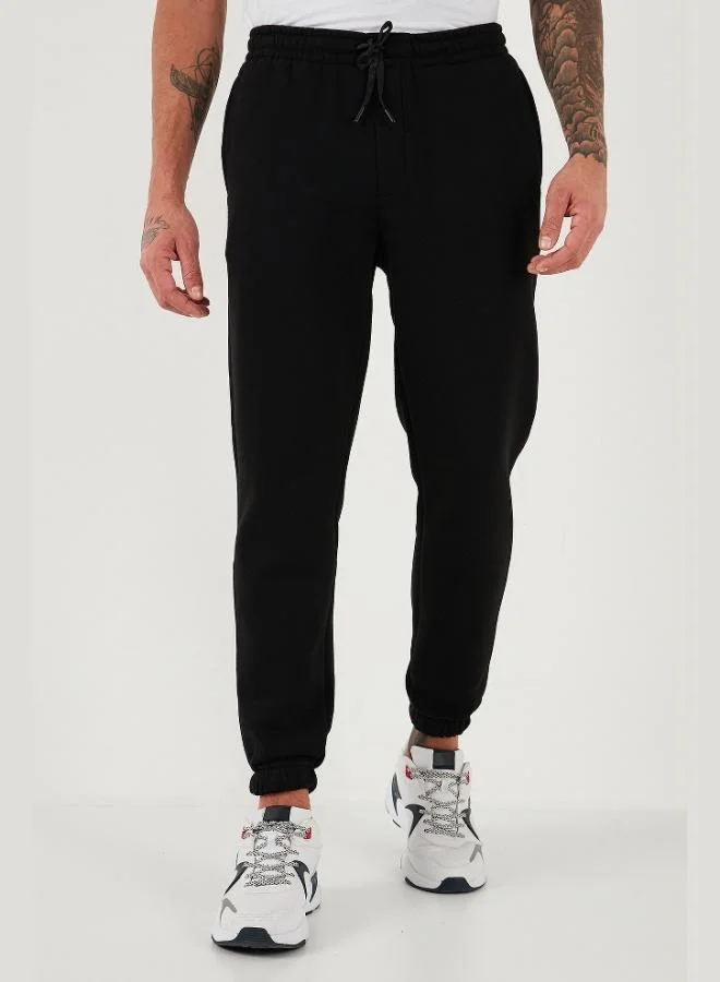 Buratti Buratti Cotton Regular Fit Sweatpants with Elastic Waistband and Pockets for Men 59080153W4