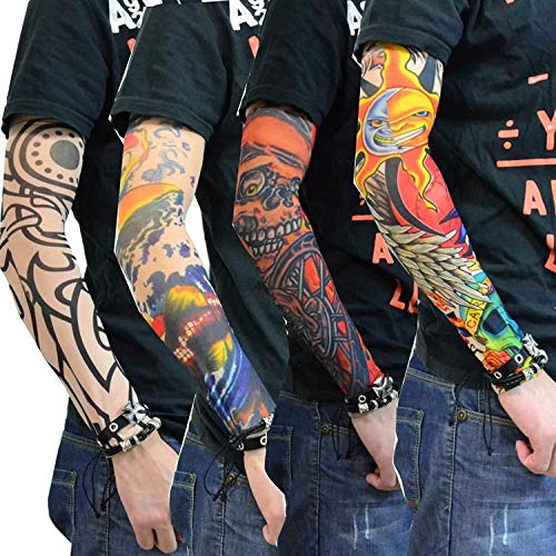 Krystle Prime Driving UV Sun Protection Tattoo Arm Sleeves for Dust and Pollution Protection -(Multicolur,1 Pair) - Image 1
