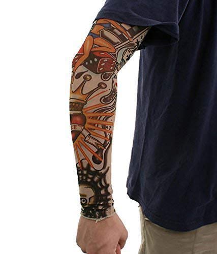 Krystle Prime Driving UV Sun Protection Tattoo Arm Sleeves for Dust and Pollution Protection -(Multicolur,1 Pair) - Image 3