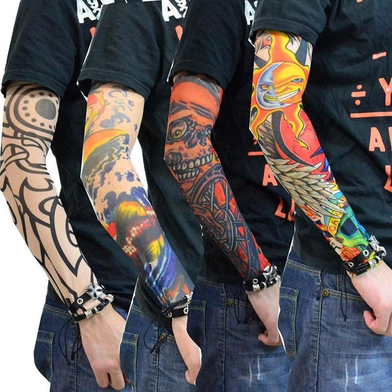 Krystle Prime Driving UV Sun Protection Tattoo Arm Sleeves for Dust and Pollution Protection -(Multicolur,1 Pair) - Image 4
