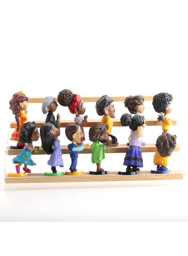 Handmade Small Size Q Edition Magic Full House Animation Doll Surrounding Cartoon Car Ornaments Model Cake Decoration-Color:Q Version Of Magic House 12-piece Set-small Size (pvc)  - Image 4