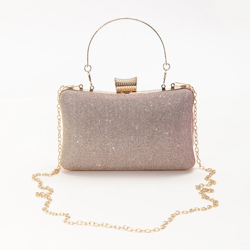 New Pleated Evening Bag Change Mobile Phone Wrist Bag Magnetic Buckle Chain Envelope Bag Diamond Shoulder Crossbody Bag - Image 5
