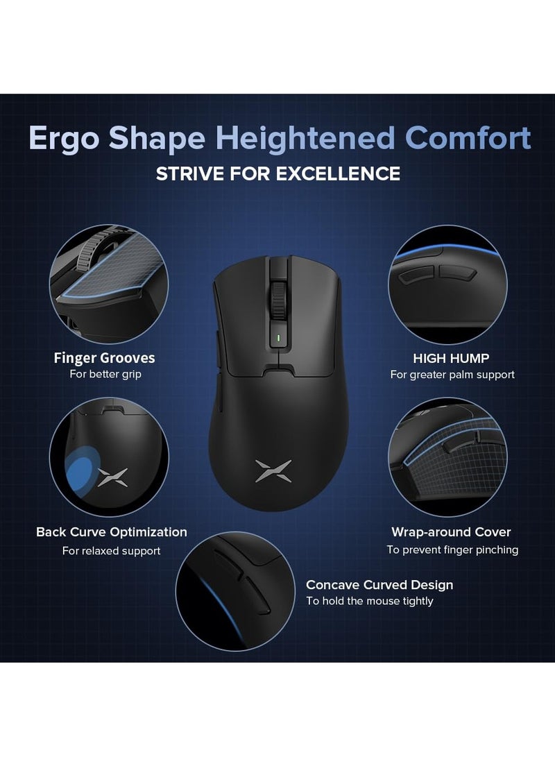 ديلوكس ماوس الألعاب اللاسلكي ثنائي الوضع DELUX M900PRO مع أزرار قابلة للبرمجة لأجهزة الكمبيوتر المحمولة - Image 4