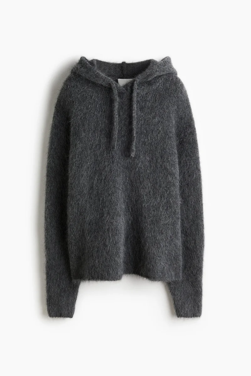 H&M Mohair-blend hoodie