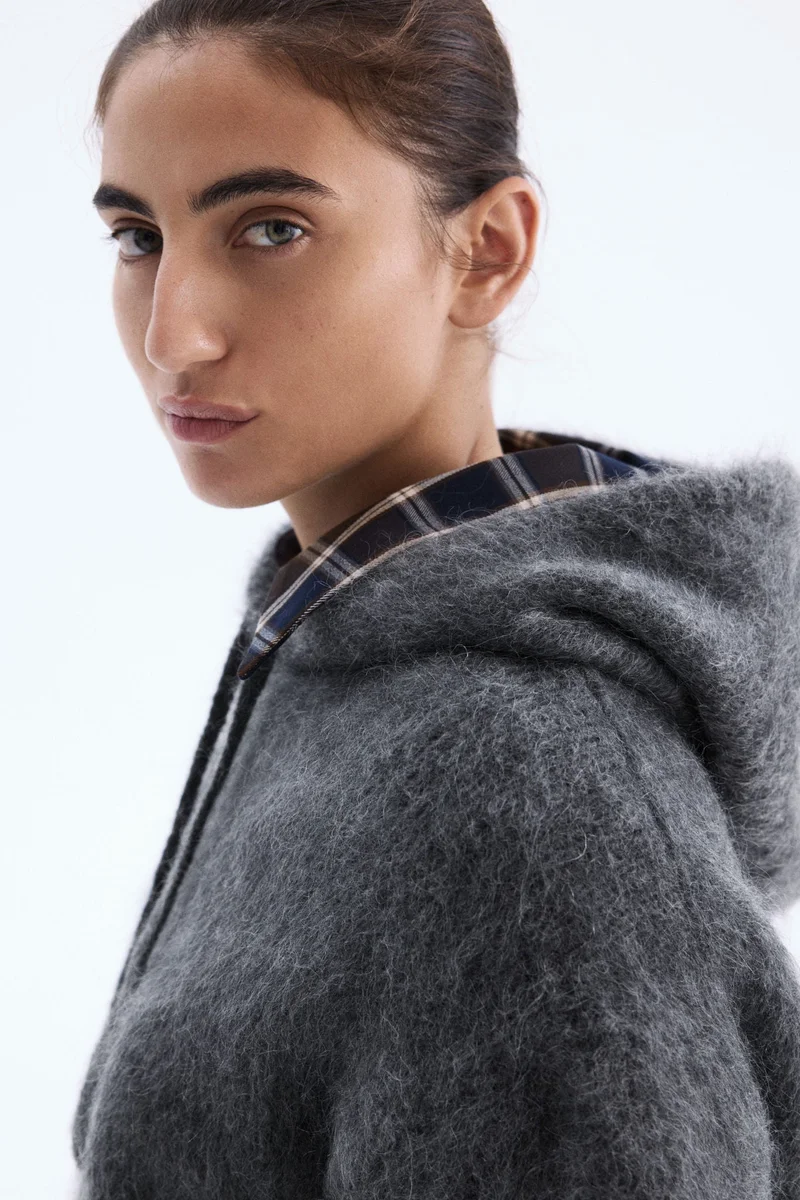 H&M Mohair-blend hoodie