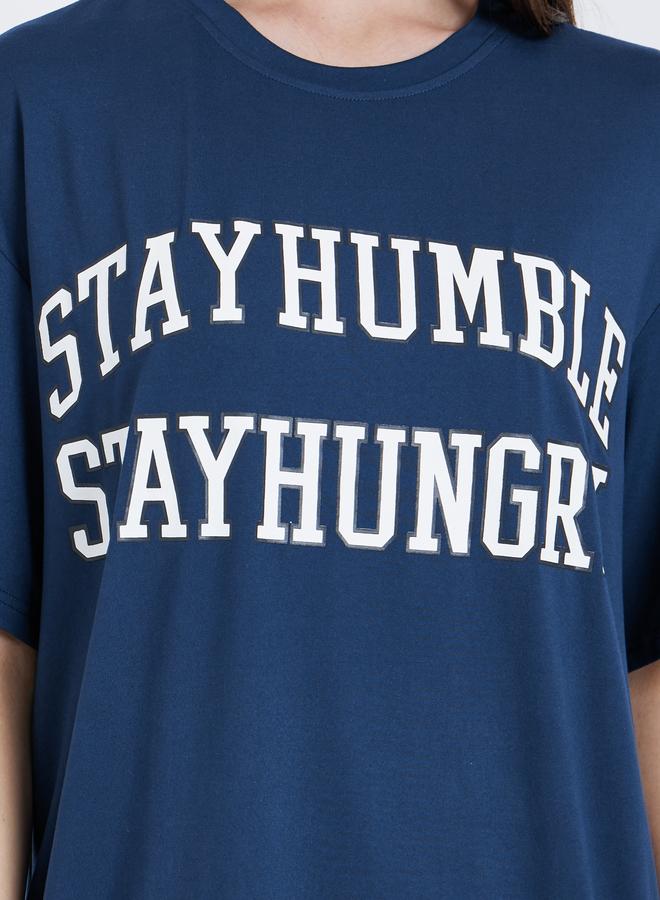 تايك تو تيشيرت فضفاض بطبعة كتابة - Image 3