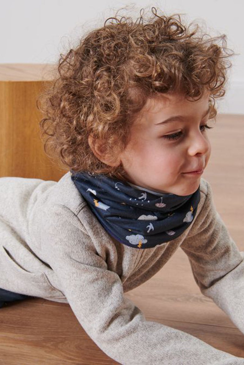 Tchibo Toddlers Boy Solid Multi-Functional Scarves, Navy - Image 4