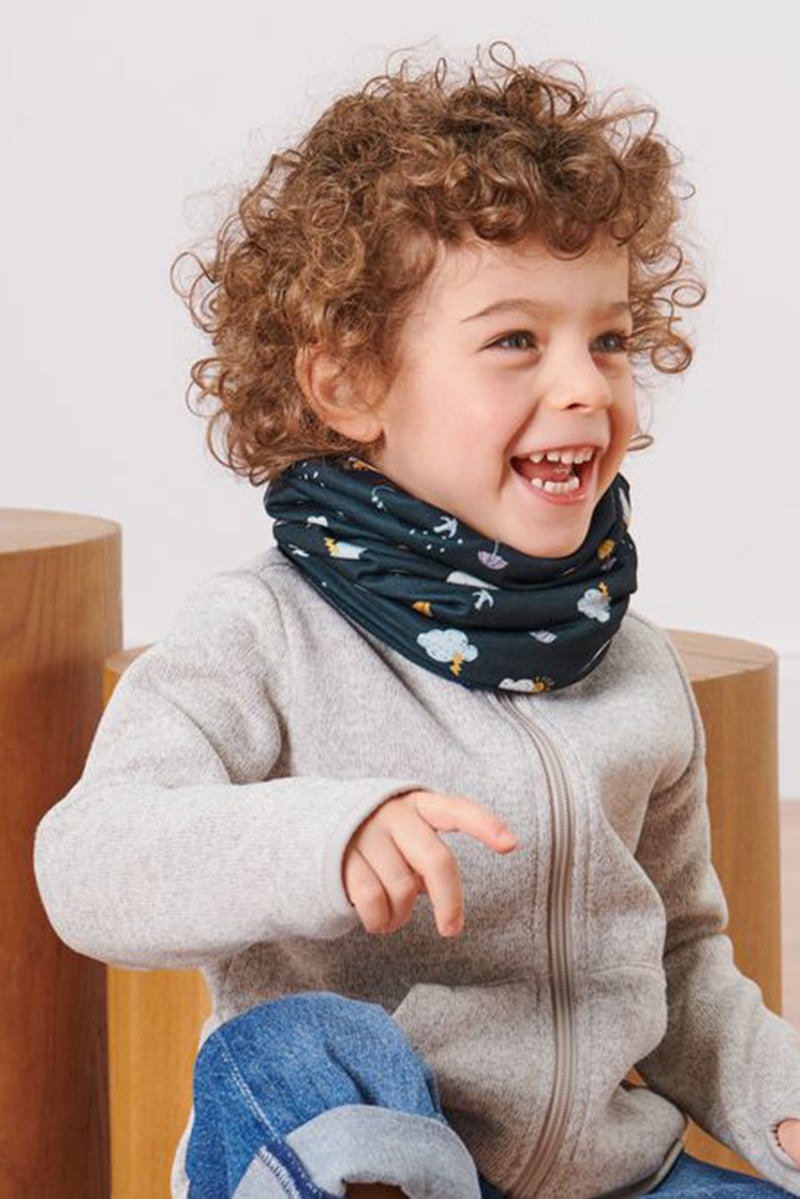 Tchibo Toddlers Boy Solid Multi-Functional Scarves, Navy - Image 5