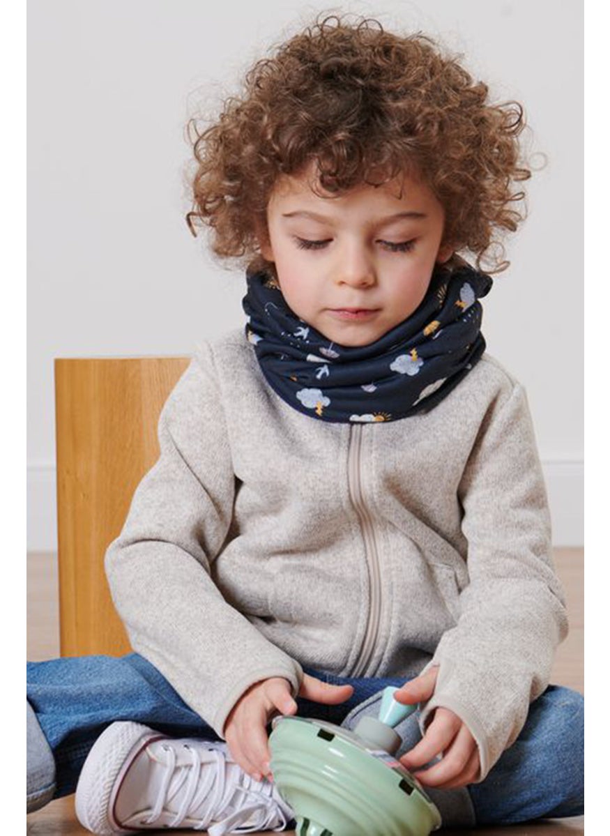 Tchibo Toddlers Boy Solid Multi-Functional Scarves, Navy  - Image 1