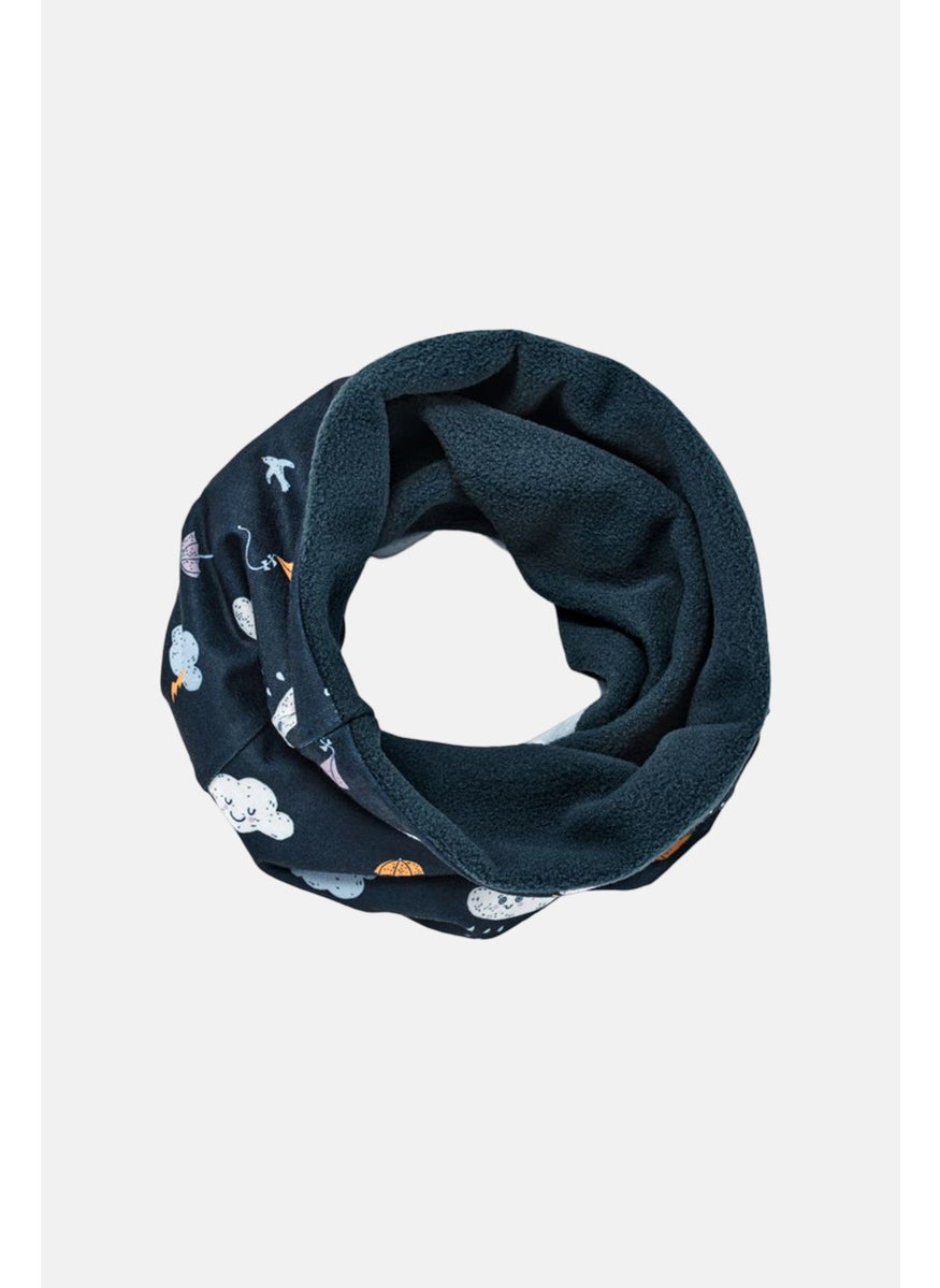 Tchibo Toddlers Boy Solid Multi-Functional Scarves, Navy  - Image 3